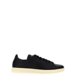 Tom Ford Men's Logo Leather Sneakers